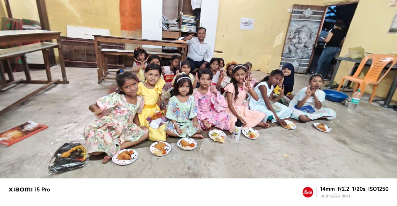 New Dress & Worship for Underprivileged Girls — Navratri 2025, Belapur