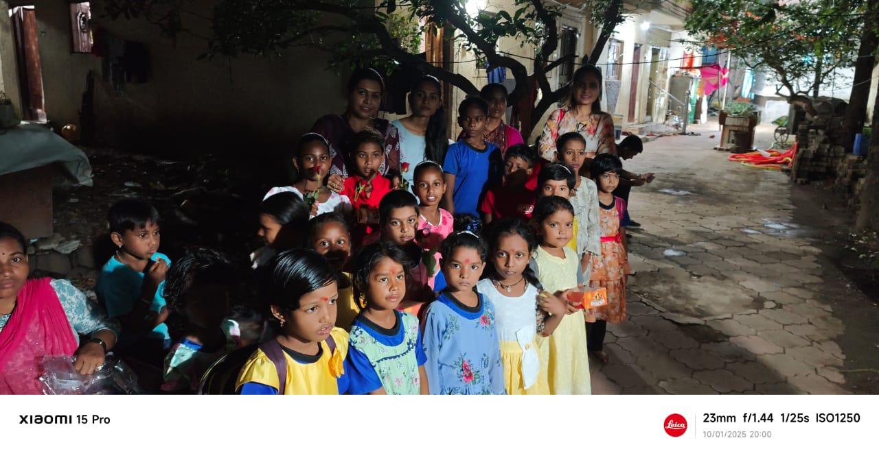New Dress & Worship for Underprivileged Girls — Navratri 2025, Kalamboli